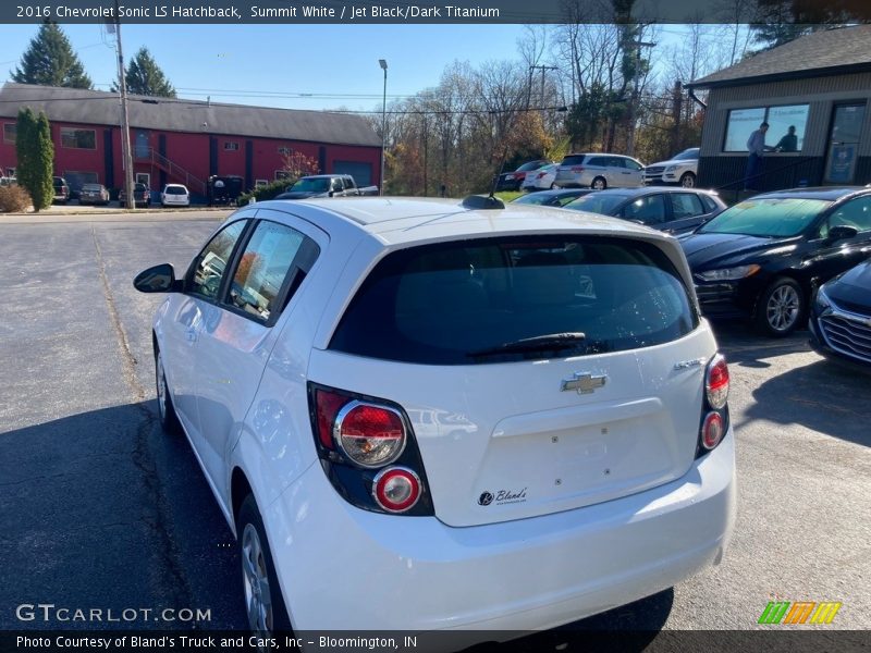 Summit White / Jet Black/Dark Titanium 2016 Chevrolet Sonic LS Hatchback