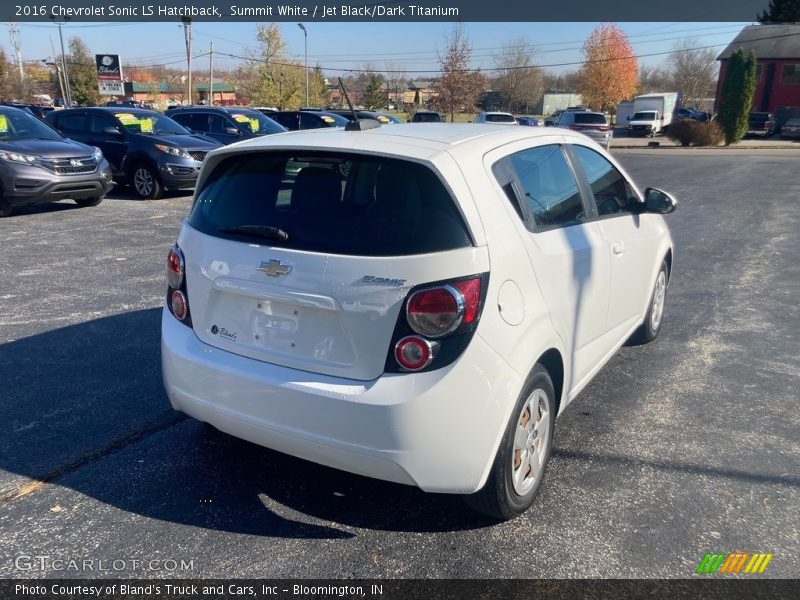 Summit White / Jet Black/Dark Titanium 2016 Chevrolet Sonic LS Hatchback