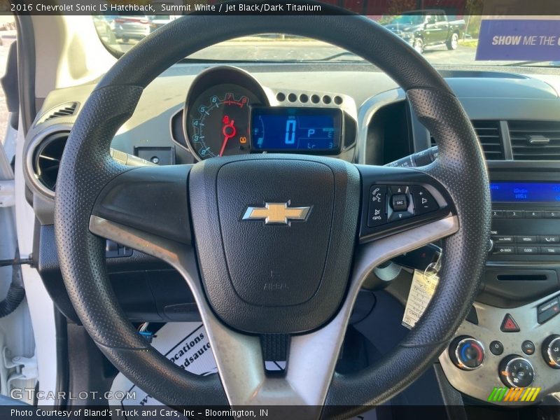 Summit White / Jet Black/Dark Titanium 2016 Chevrolet Sonic LS Hatchback