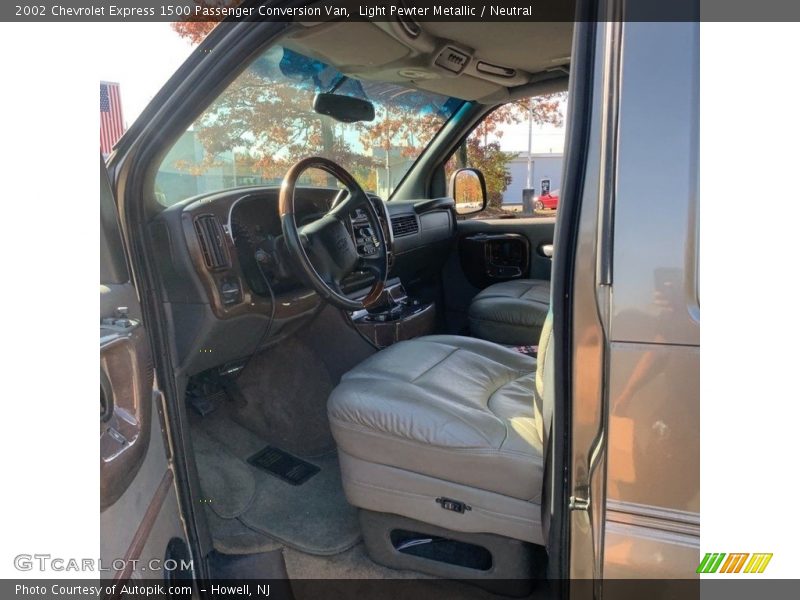 Light Pewter Metallic / Neutral 2002 Chevrolet Express 1500 Passenger Conversion Van