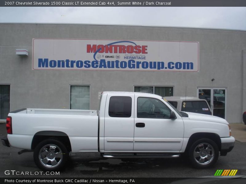 Summit White / Dark Charcoal 2007 Chevrolet Silverado 1500 Classic LT Extended Cab 4x4