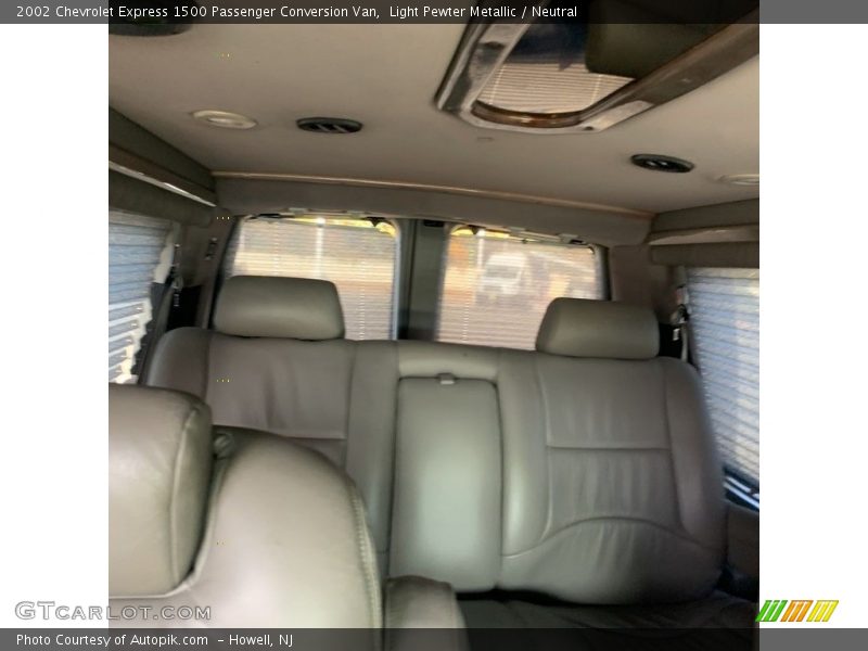 Light Pewter Metallic / Neutral 2002 Chevrolet Express 1500 Passenger Conversion Van