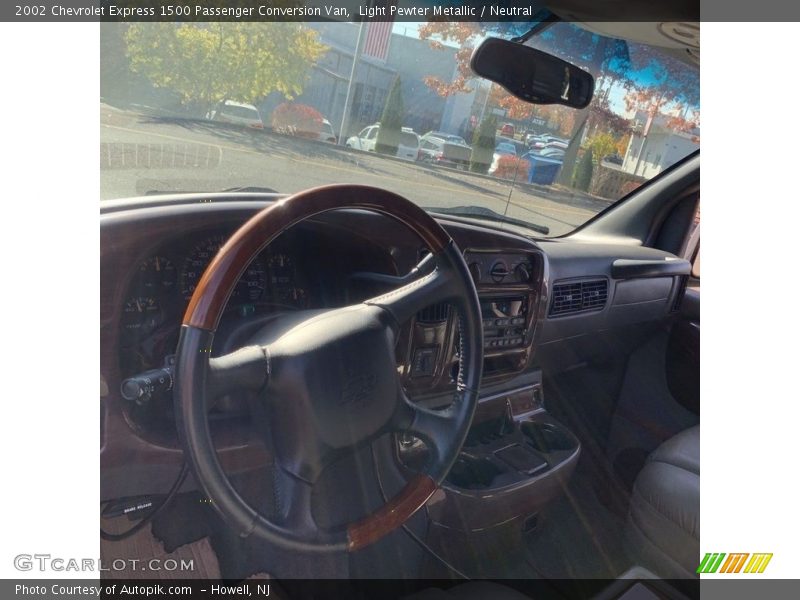 Light Pewter Metallic / Neutral 2002 Chevrolet Express 1500 Passenger Conversion Van