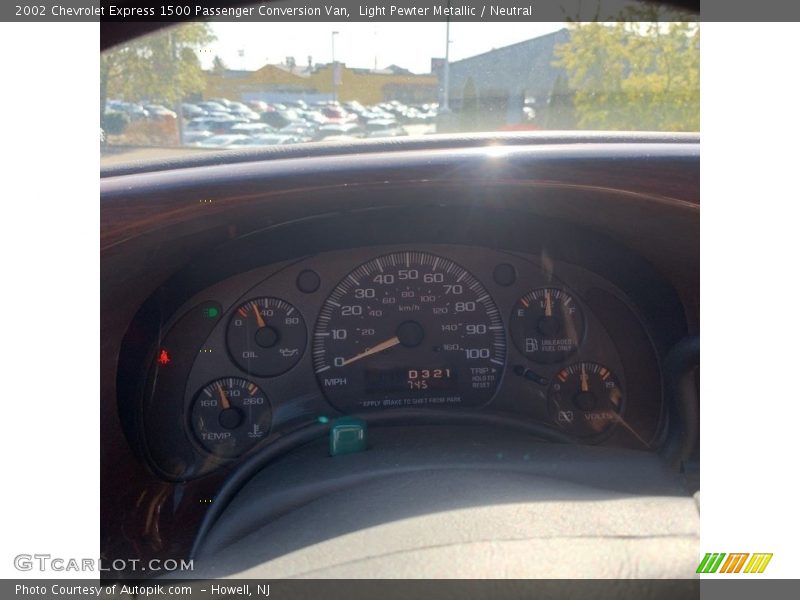 Light Pewter Metallic / Neutral 2002 Chevrolet Express 1500 Passenger Conversion Van
