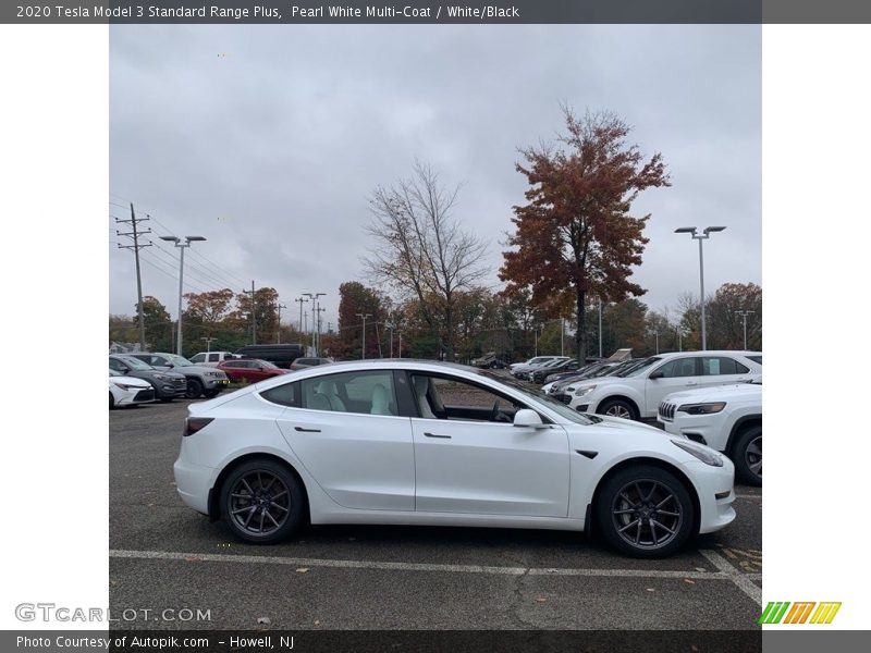 Pearl White Multi-Coat / White/Black 2020 Tesla Model 3 Standard Range Plus