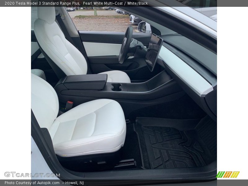 Pearl White Multi-Coat / White/Black 2020 Tesla Model 3 Standard Range Plus