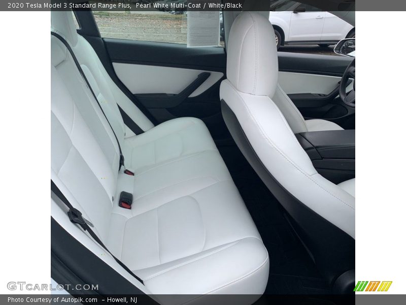 Pearl White Multi-Coat / White/Black 2020 Tesla Model 3 Standard Range Plus