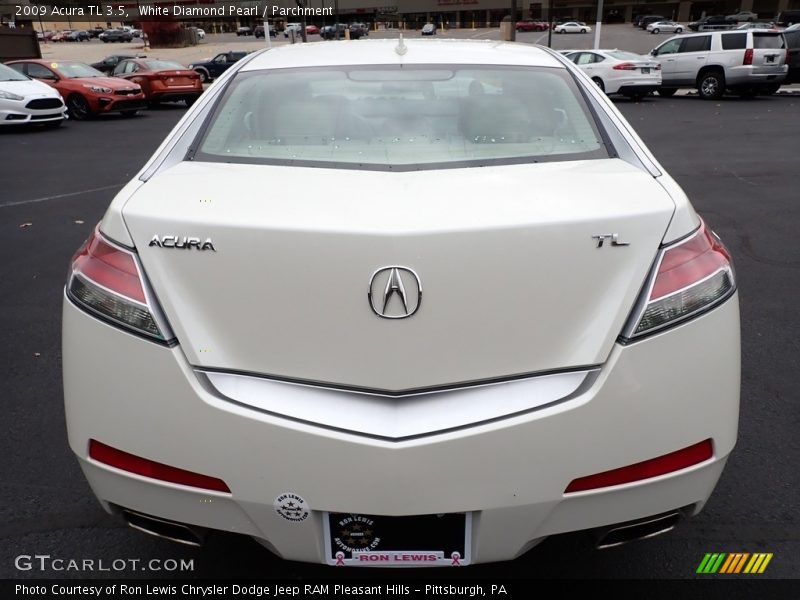 White Diamond Pearl / Parchment 2009 Acura TL 3.5