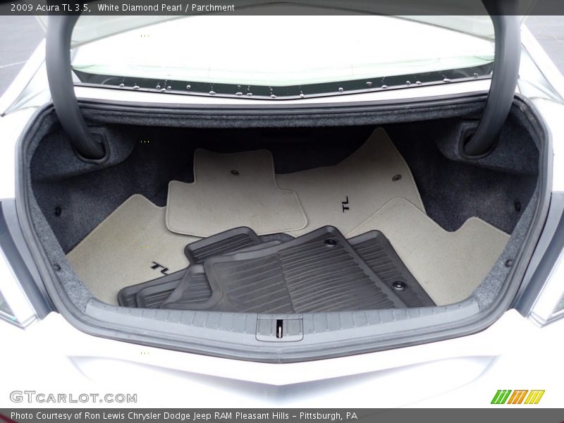 White Diamond Pearl / Parchment 2009 Acura TL 3.5
