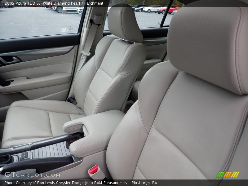 White Diamond Pearl / Parchment 2009 Acura TL 3.5