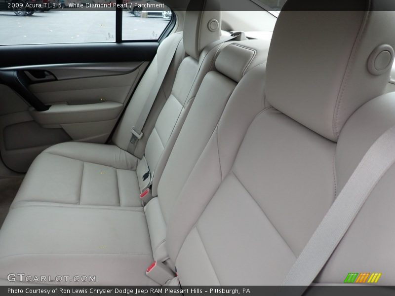 White Diamond Pearl / Parchment 2009 Acura TL 3.5