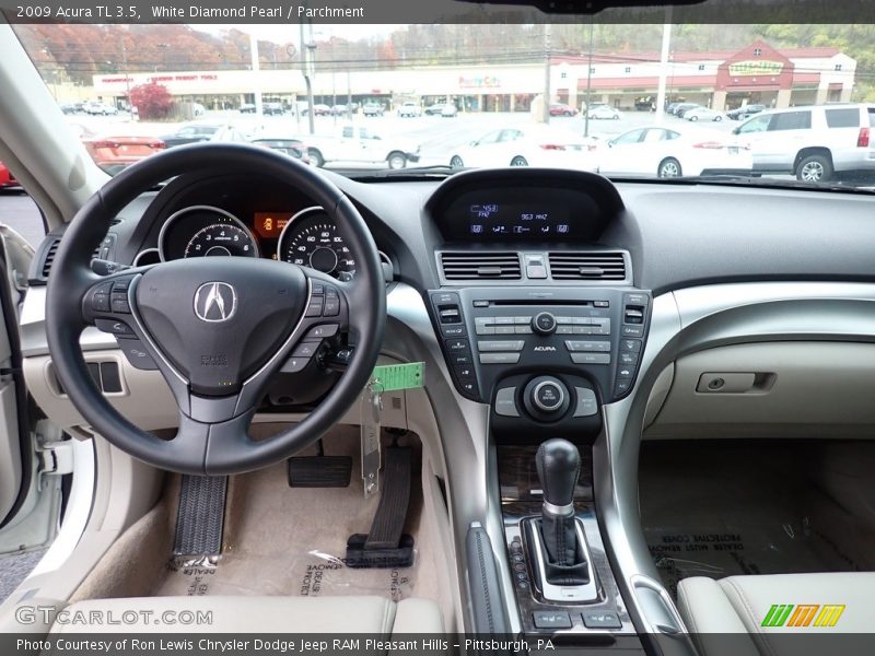 White Diamond Pearl / Parchment 2009 Acura TL 3.5