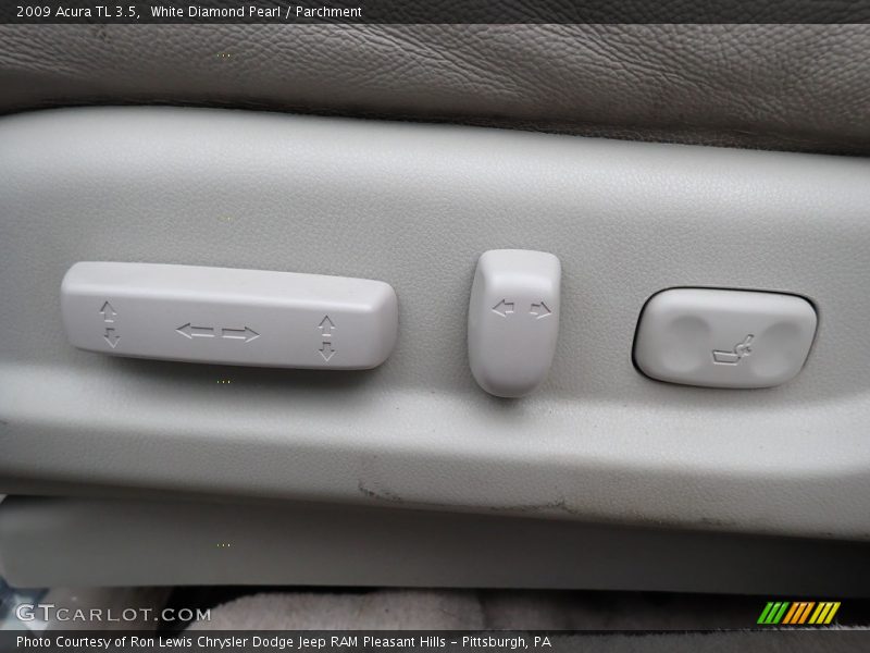 White Diamond Pearl / Parchment 2009 Acura TL 3.5