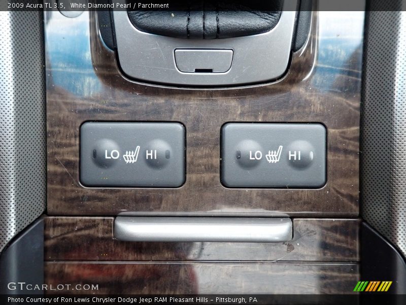 White Diamond Pearl / Parchment 2009 Acura TL 3.5