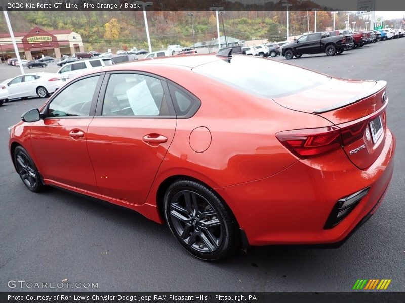 Fire Orange / Black 2020 Kia Forte GT-Line