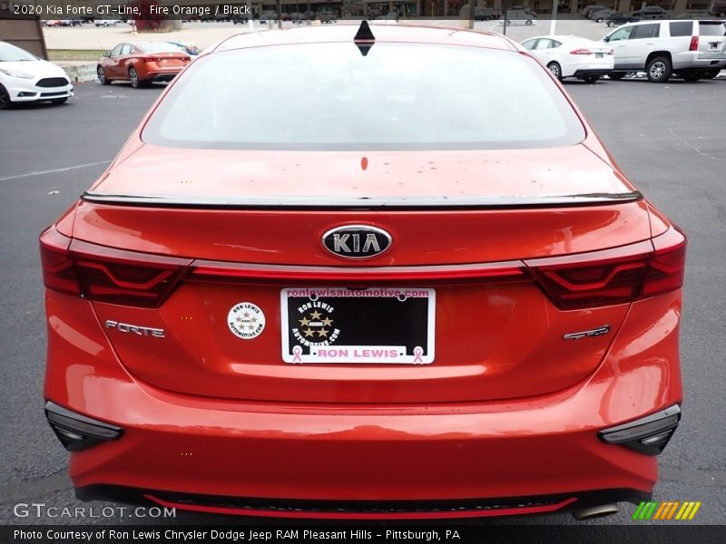 Fire Orange / Black 2020 Kia Forte GT-Line