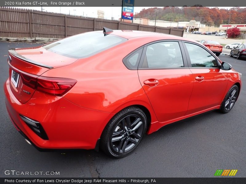 Fire Orange / Black 2020 Kia Forte GT-Line