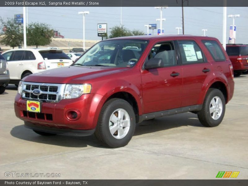 Sangria Red Metallic / Stone 2009 Ford Escape XLS