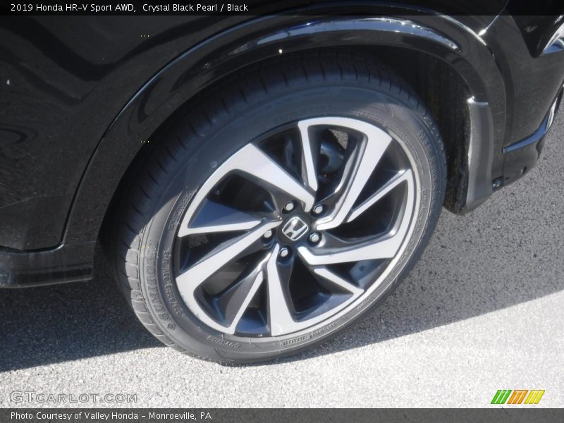 Crystal Black Pearl / Black 2019 Honda HR-V Sport AWD