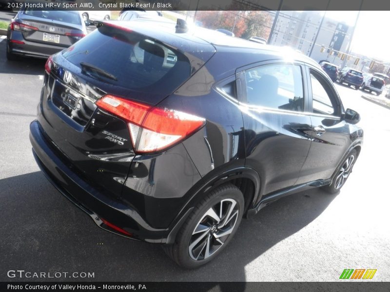 Crystal Black Pearl / Black 2019 Honda HR-V Sport AWD