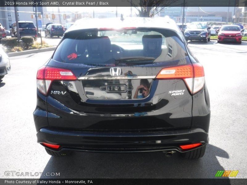 Crystal Black Pearl / Black 2019 Honda HR-V Sport AWD