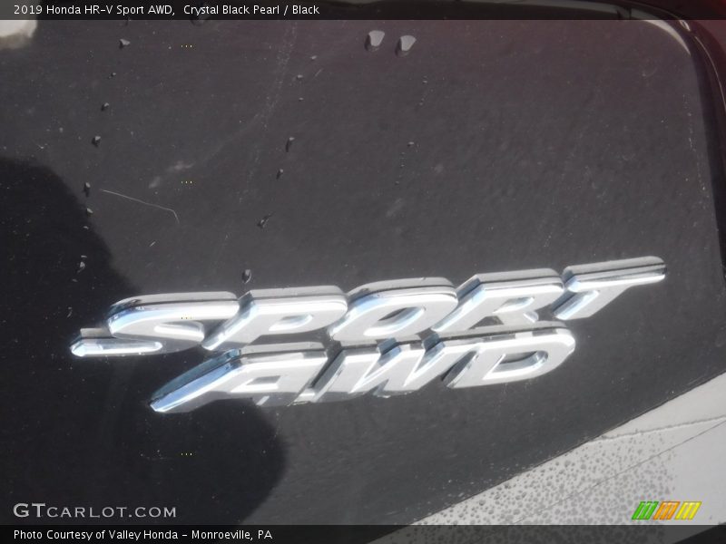 Crystal Black Pearl / Black 2019 Honda HR-V Sport AWD