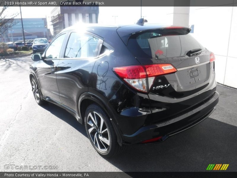 Crystal Black Pearl / Black 2019 Honda HR-V Sport AWD