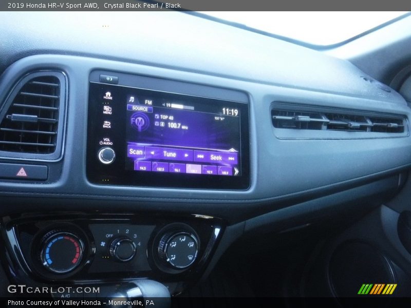 Crystal Black Pearl / Black 2019 Honda HR-V Sport AWD