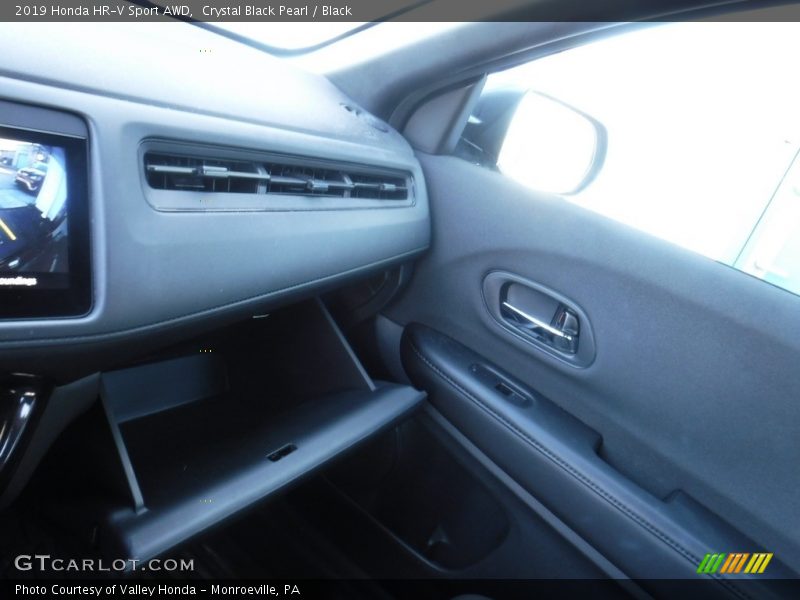 Crystal Black Pearl / Black 2019 Honda HR-V Sport AWD