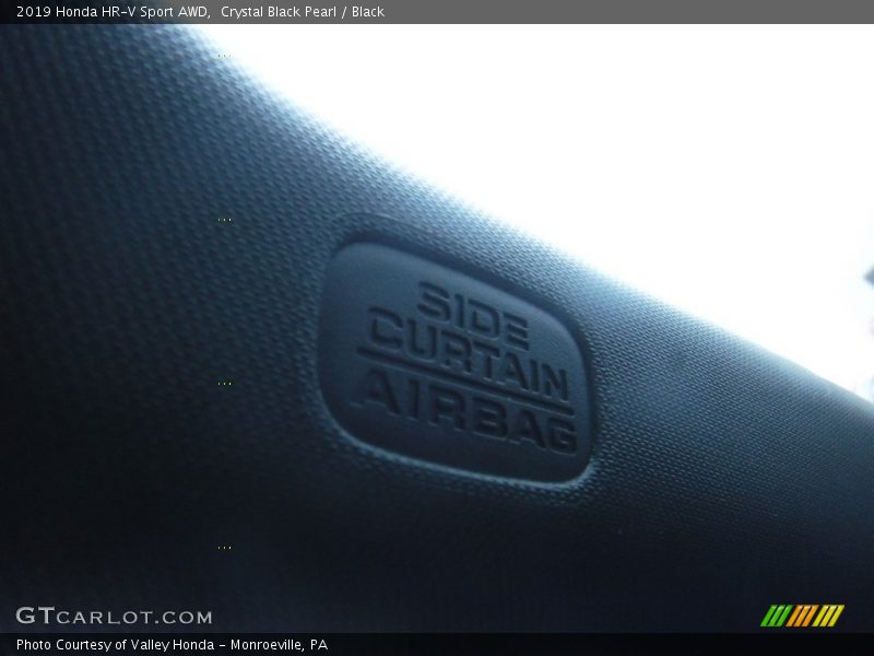 Crystal Black Pearl / Black 2019 Honda HR-V Sport AWD