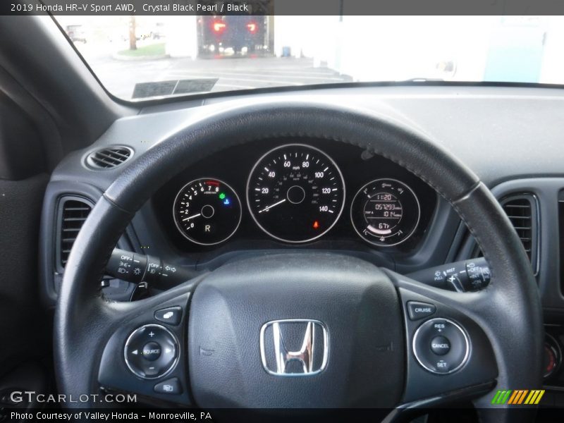 Crystal Black Pearl / Black 2019 Honda HR-V Sport AWD