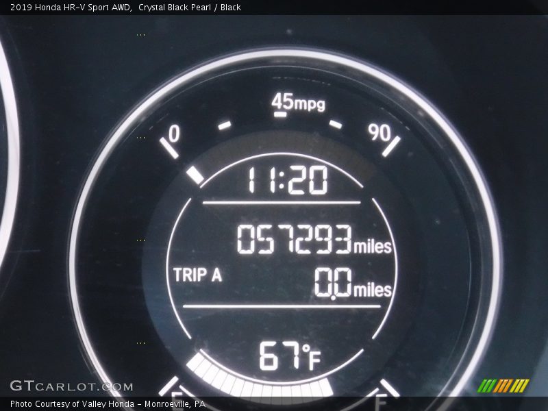 Crystal Black Pearl / Black 2019 Honda HR-V Sport AWD
