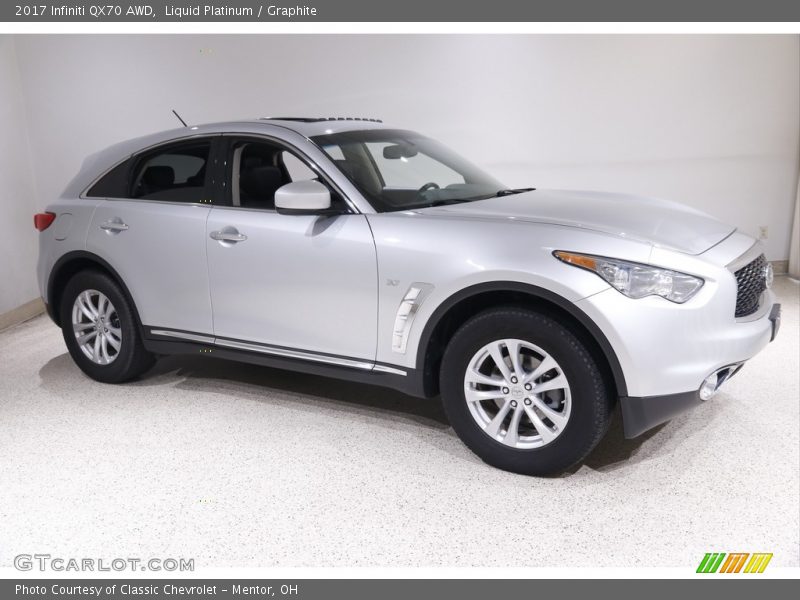 Liquid Platinum / Graphite 2017 Infiniti QX70 AWD
