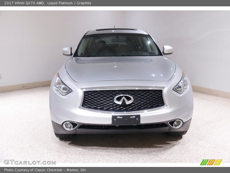 Liquid Platinum / Graphite 2017 Infiniti QX70 AWD