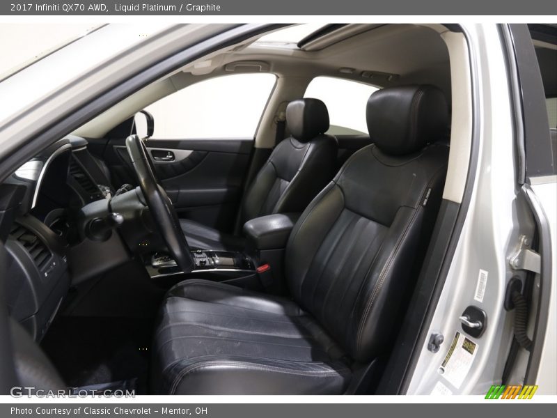 Front Seat of 2017 QX70 AWD