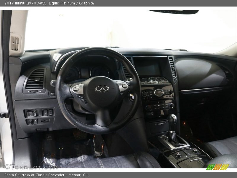 Dashboard of 2017 QX70 AWD