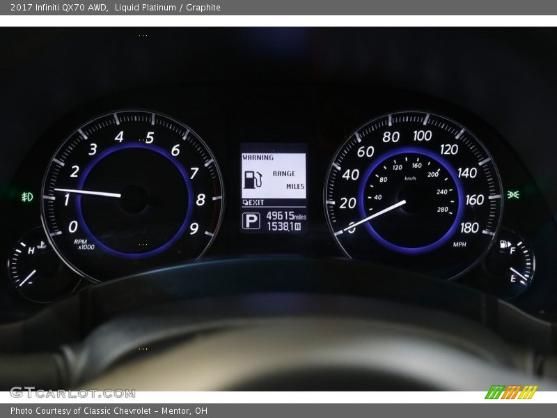  2017 QX70 AWD AWD Gauges