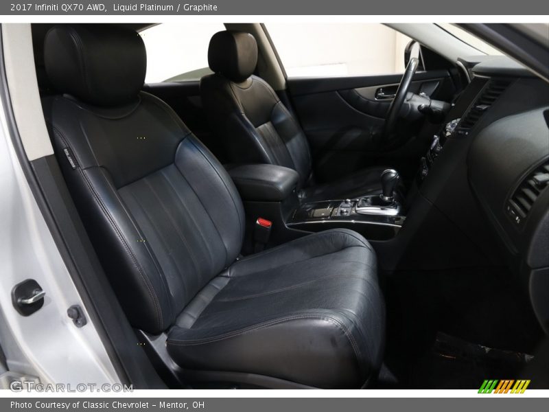 Front Seat of 2017 QX70 AWD