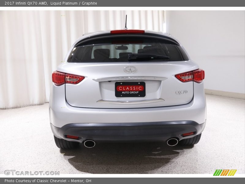 Liquid Platinum / Graphite 2017 Infiniti QX70 AWD