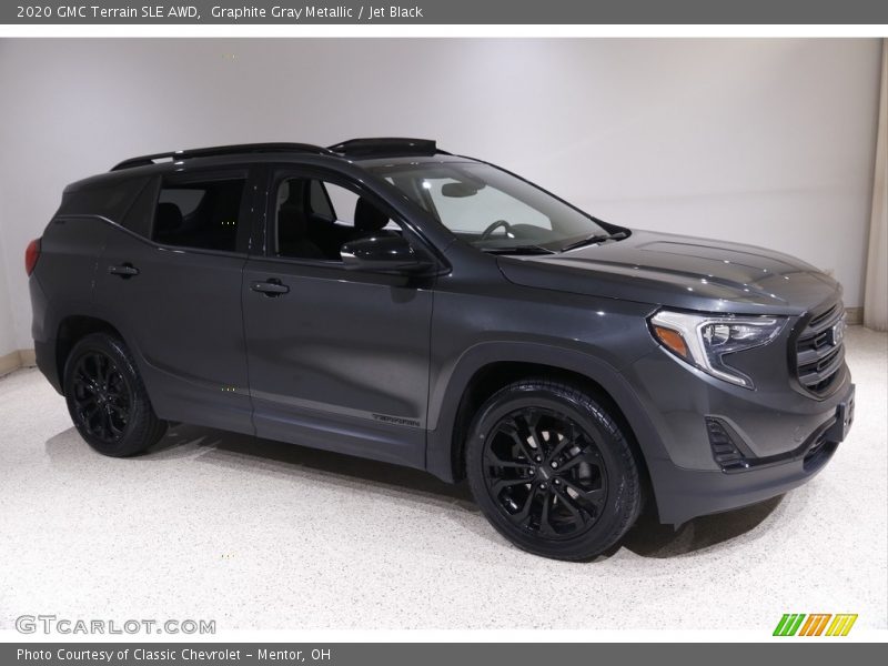 Graphite Gray Metallic / Jet Black 2020 GMC Terrain SLE AWD