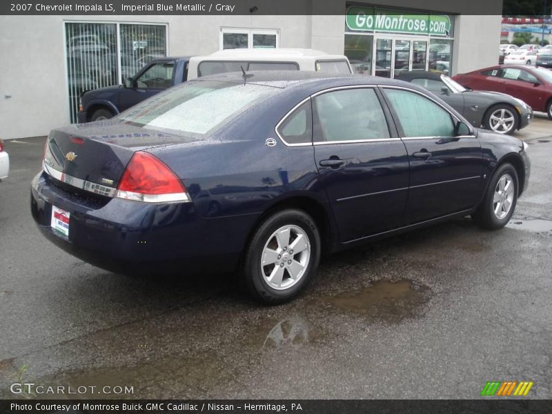 Imperial Blue Metallic / Gray 2007 Chevrolet Impala LS