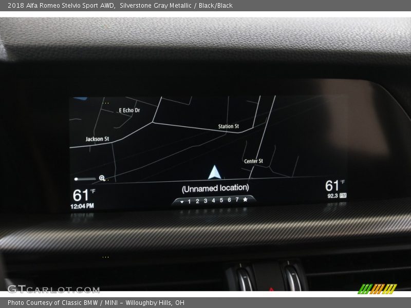 Navigation of 2018 Stelvio Sport AWD