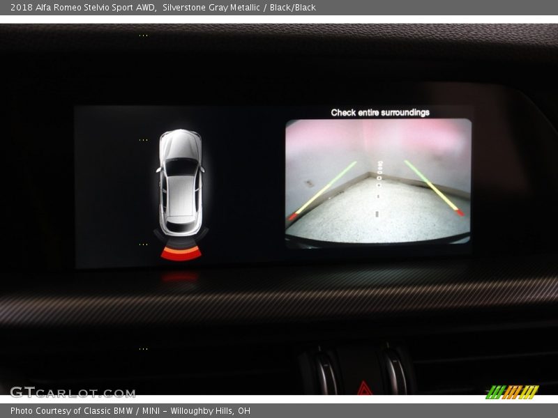 Silverstone Gray Metallic / Black/Black 2018 Alfa Romeo Stelvio Sport AWD