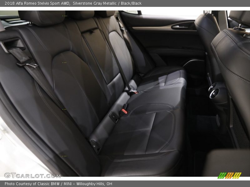 Silverstone Gray Metallic / Black/Black 2018 Alfa Romeo Stelvio Sport AWD