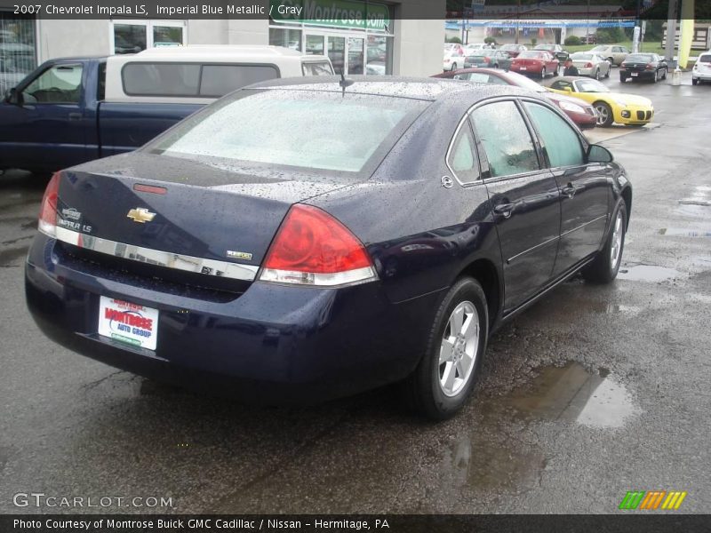 Imperial Blue Metallic / Gray 2007 Chevrolet Impala LS