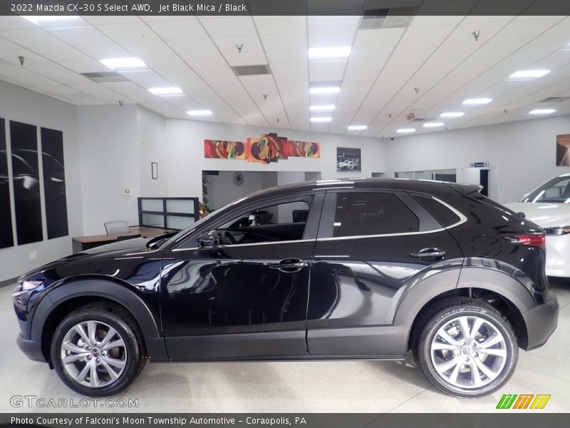 Jet Black Mica / Black 2022 Mazda CX-30 S Select AWD