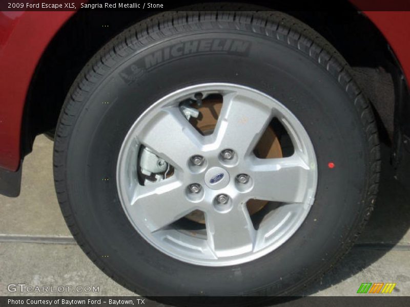 Sangria Red Metallic / Stone 2009 Ford Escape XLS