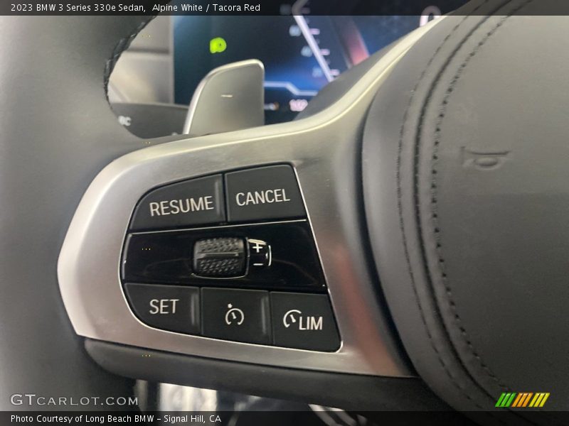 Alpine White / Tacora Red 2023 BMW 3 Series 330e Sedan