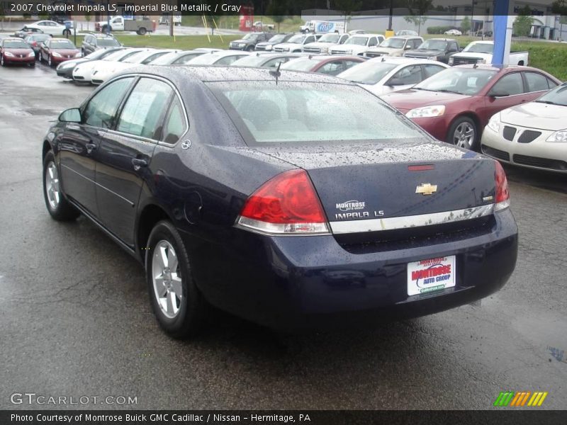 Imperial Blue Metallic / Gray 2007 Chevrolet Impala LS