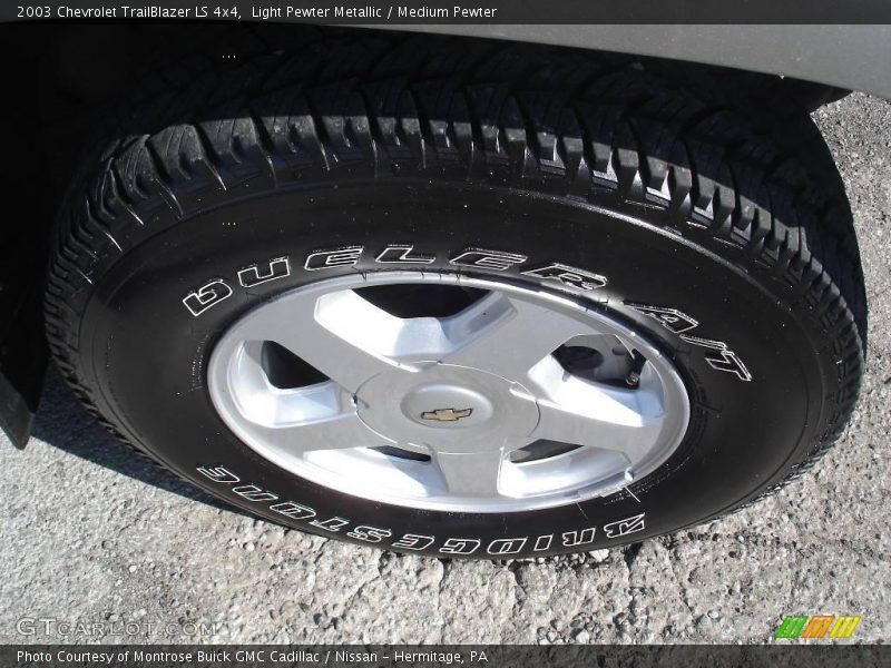 Light Pewter Metallic / Medium Pewter 2003 Chevrolet TrailBlazer LS 4x4